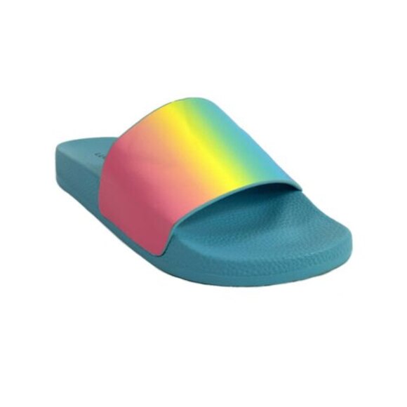 Lucky Brand Slide Parker Pool Sandals Rainbow 7 - Picture 1 of 10